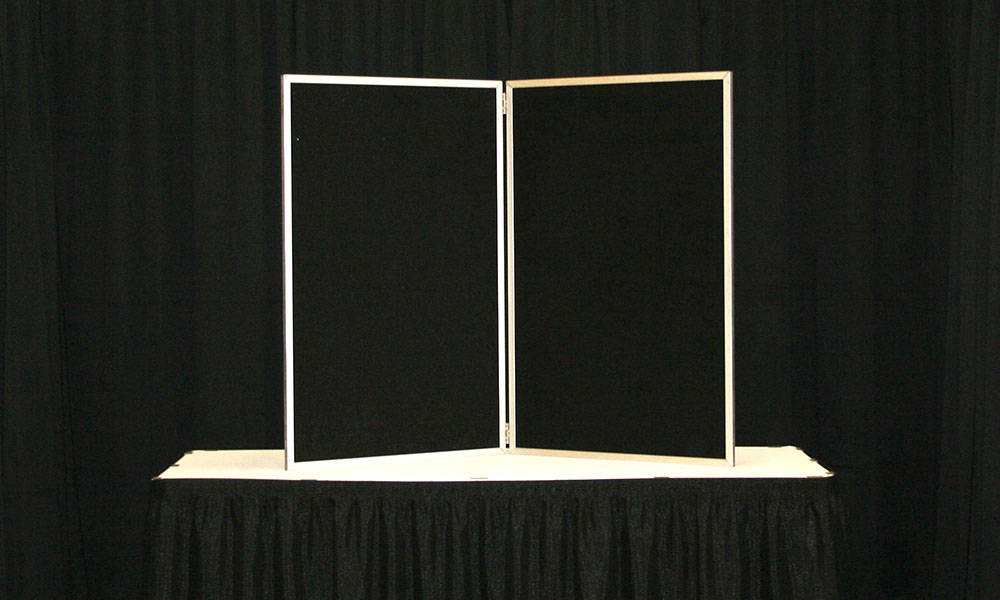 Black - 2 Panel Table Display