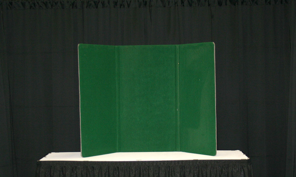 Green - 3 Panel Table Display