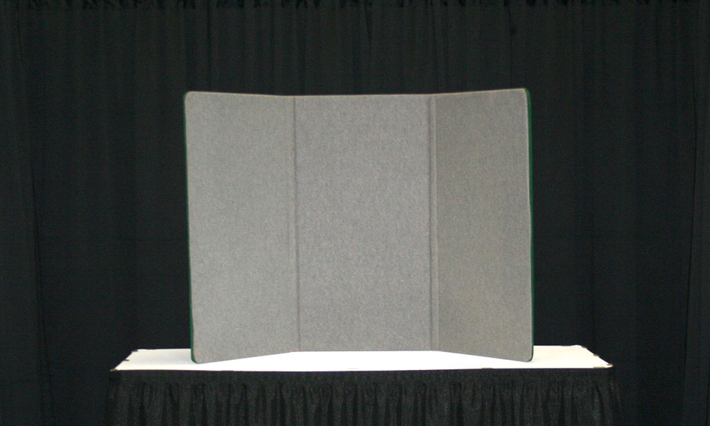 Grey - 3 Panel Table Display