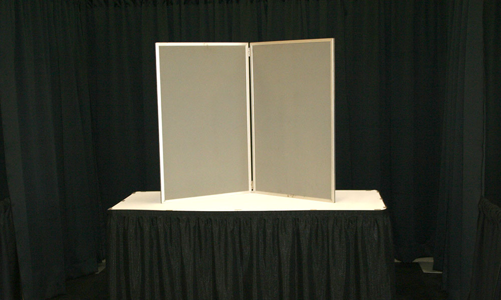 Brown - 2 Panel Table Display